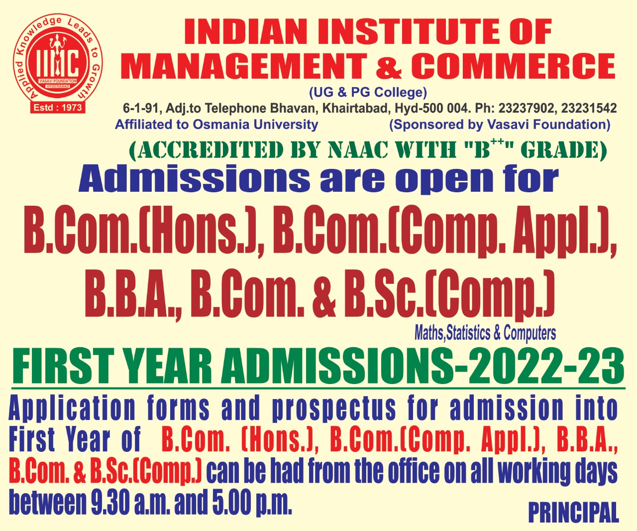 IIMC Hyd